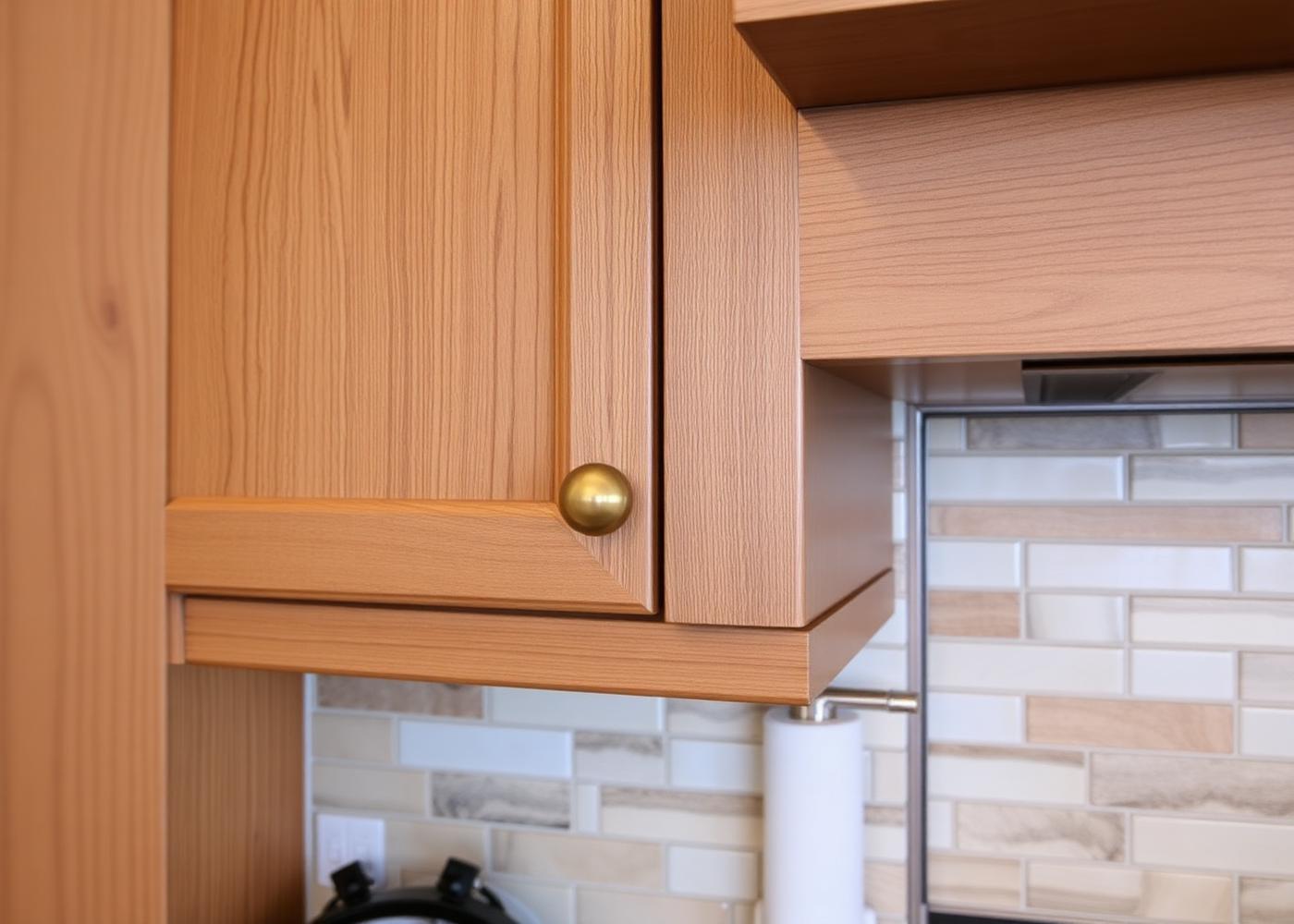 Custom cabinetry with fluted detail