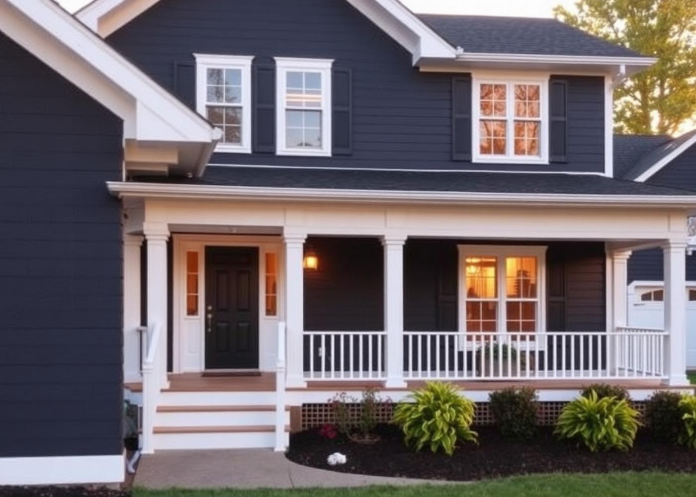 Charcoal craftsman exterior repaint